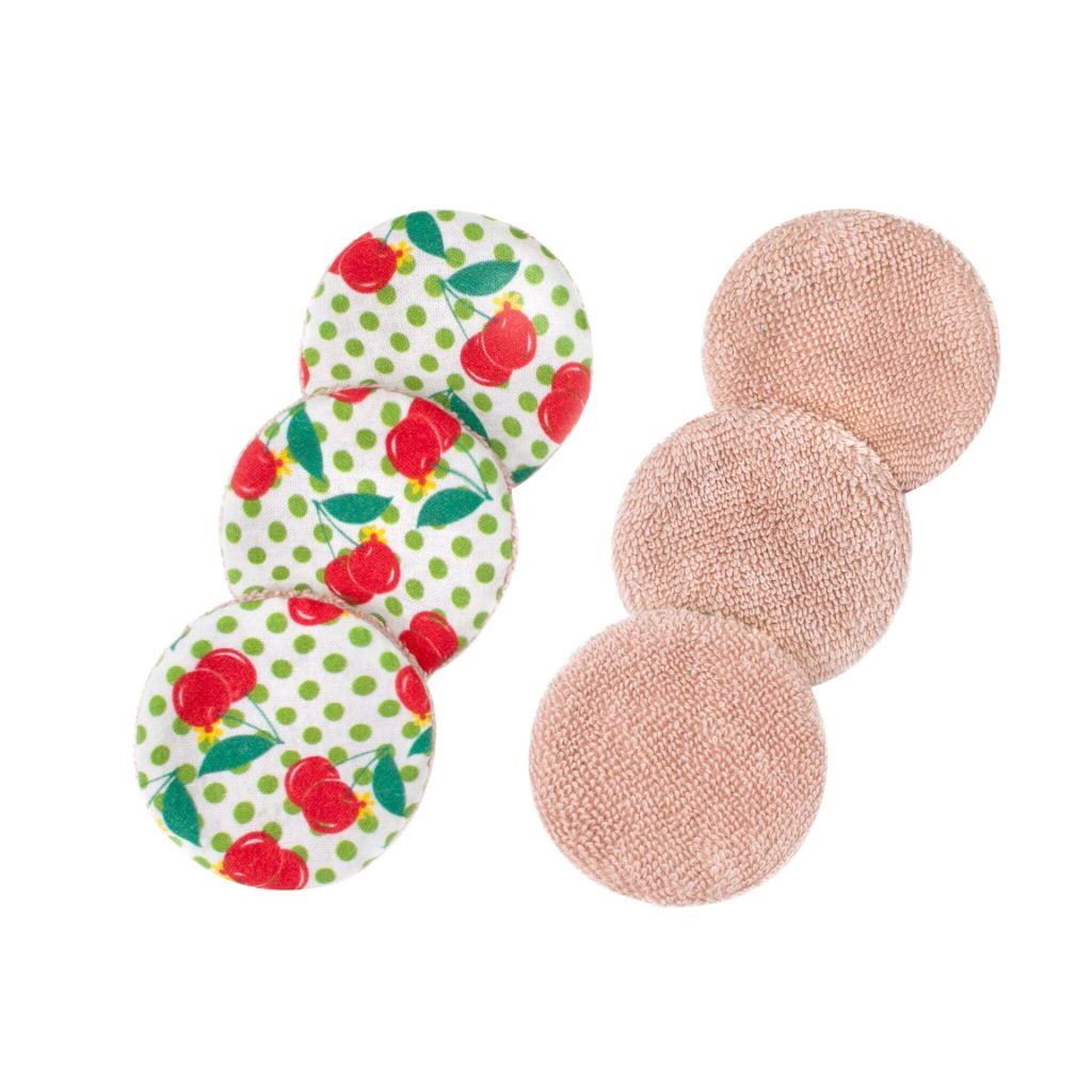 6 Eco Makeup Remover Pads Cherry Popper