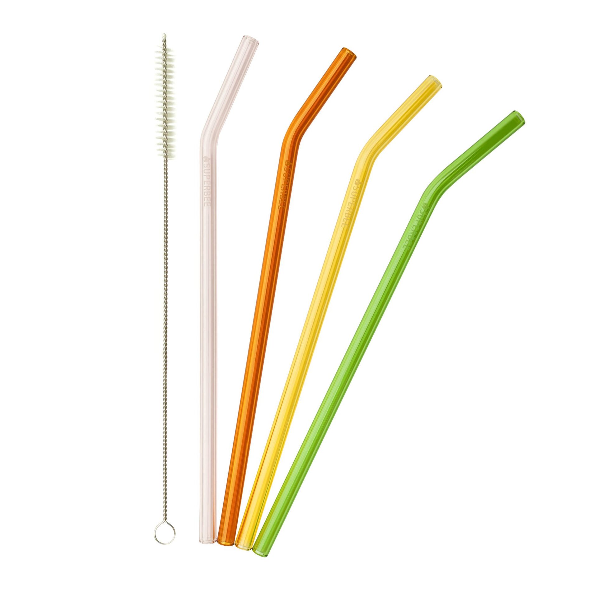 Reusable Glass Straws, Pack of 6, 6 Pack - Foods Co.